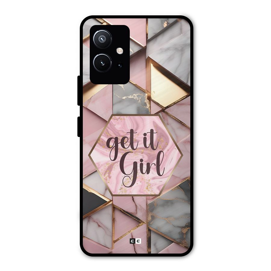 Diamond Girl Metal Back Case for Vivo Y75 5G
