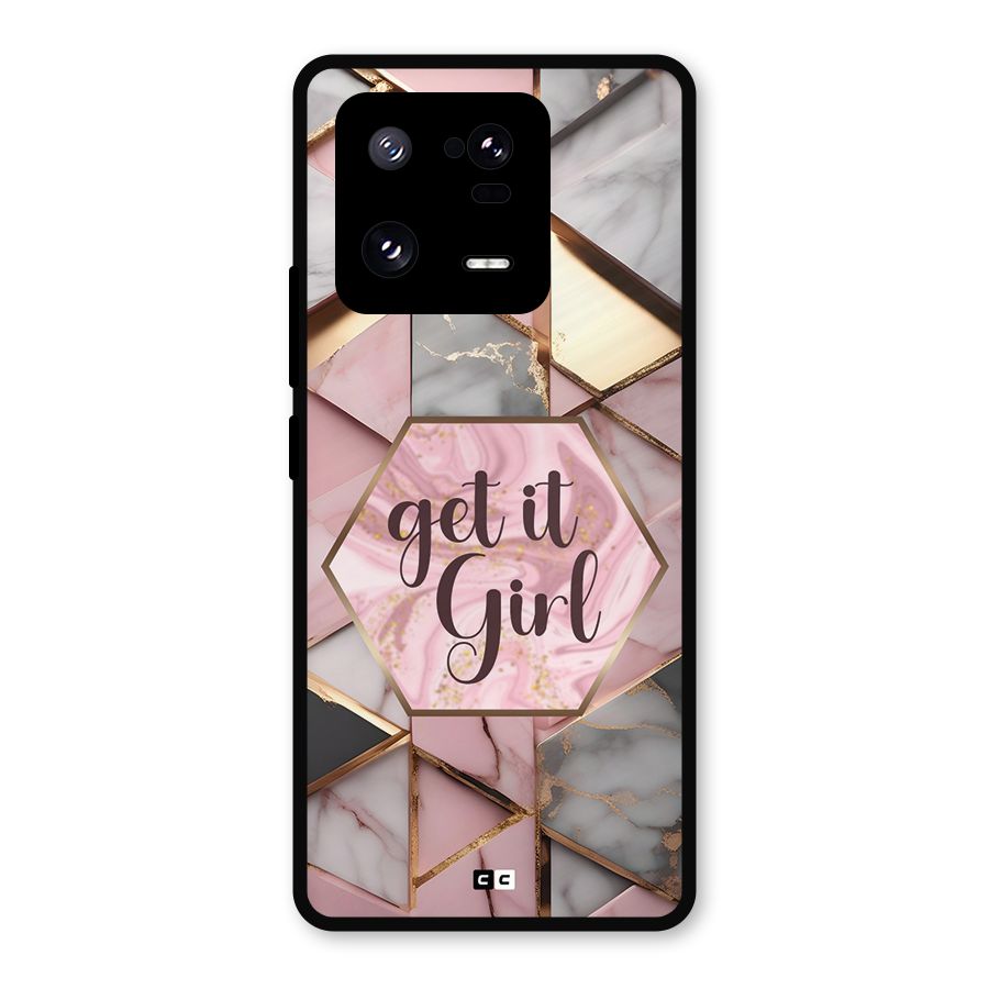 Diamond Girl Metal Back Case for Xiaomi 13 Pro