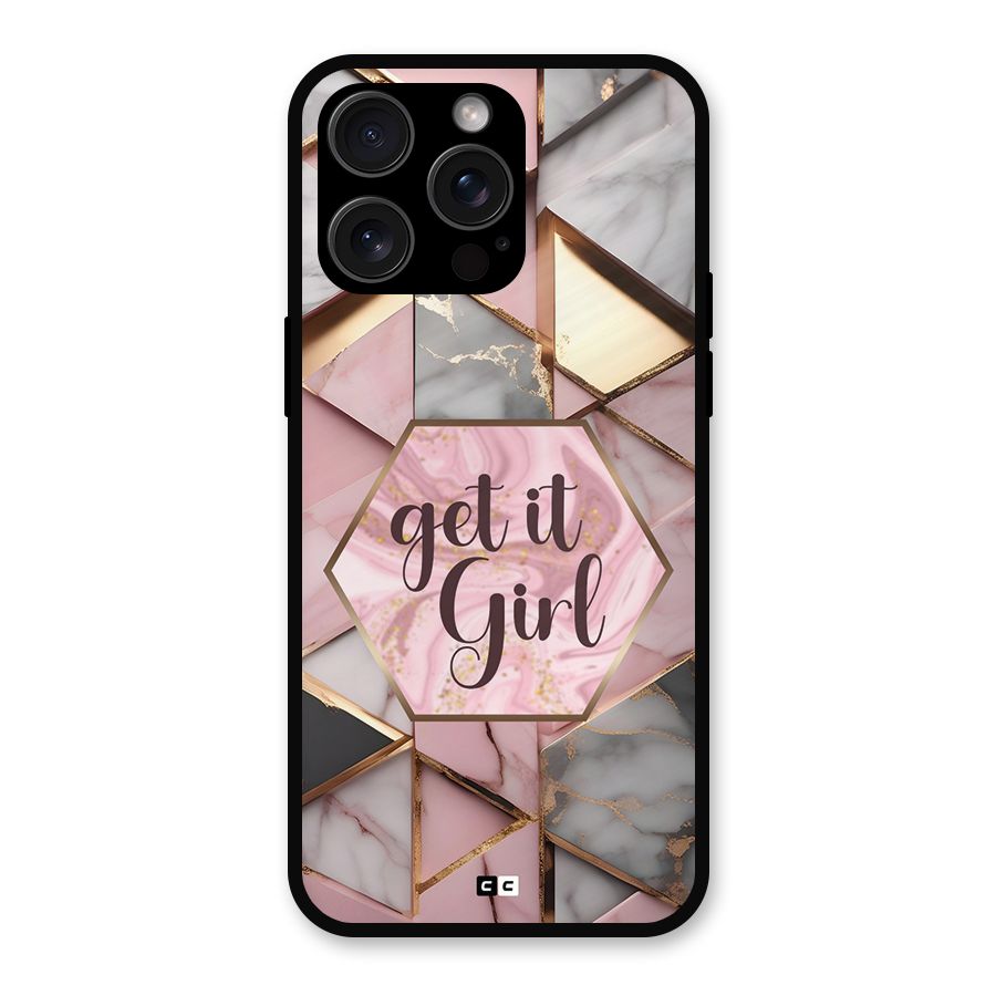 Diamond Girl Metal Back Case for iPhone 15 Pro Max
