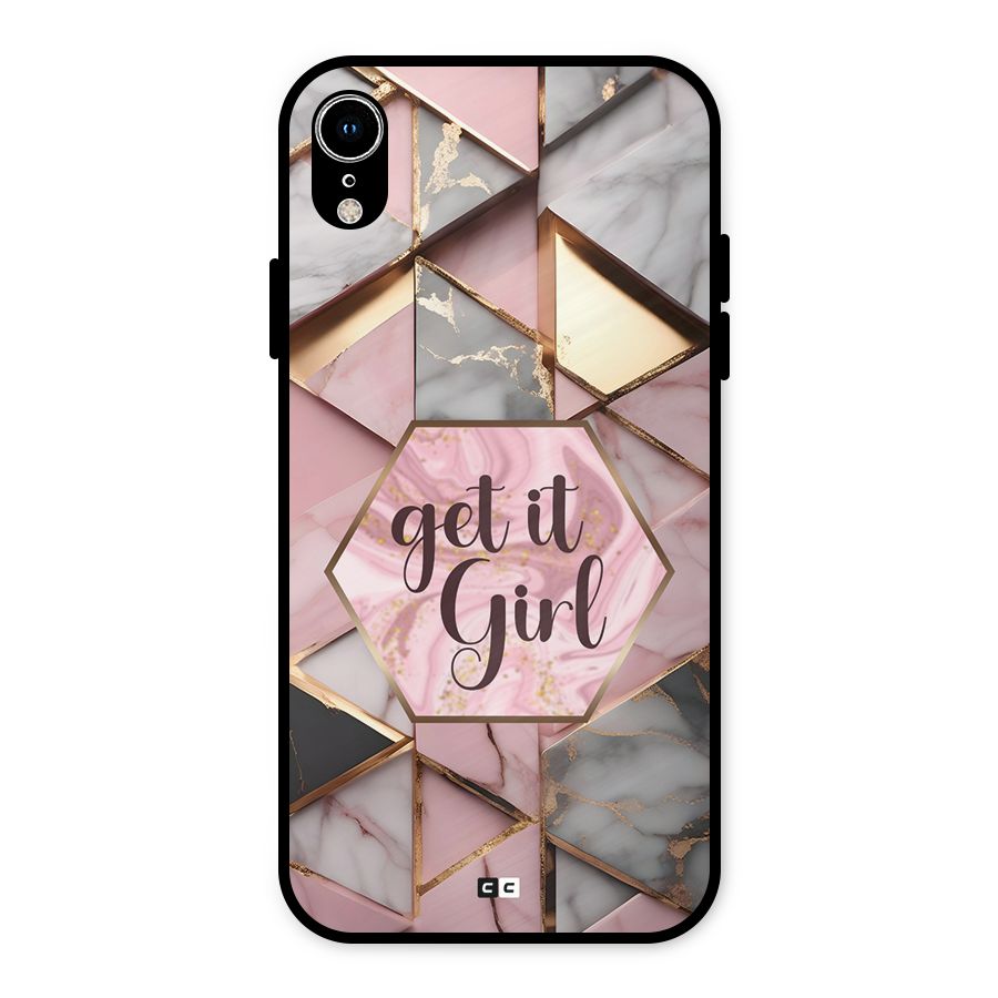 Diamond Girl Metal Back Case for iPhone XR