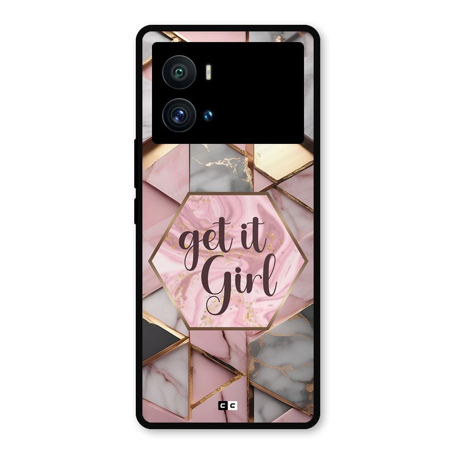Diamond Girl Metal Back Case for iQOO 9 Pro