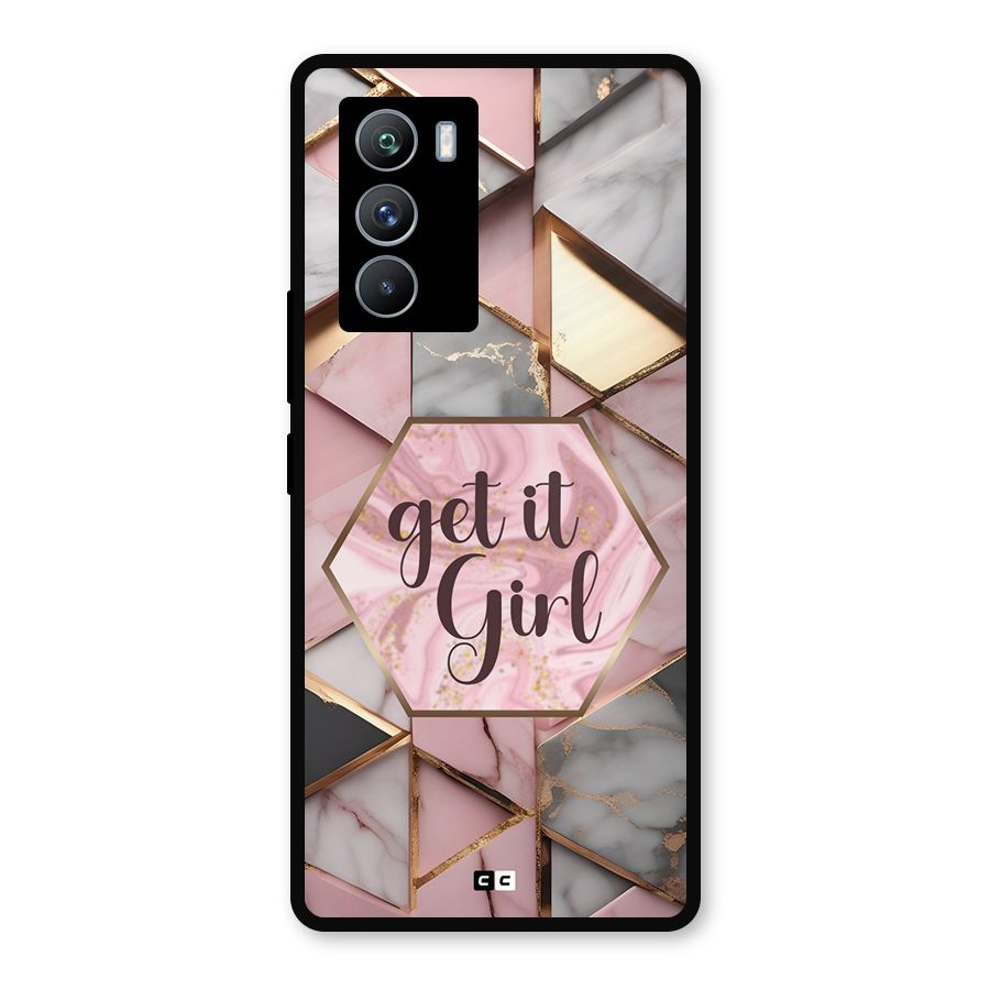 Diamond Girl Metal Back Case for iQOO 9 SE