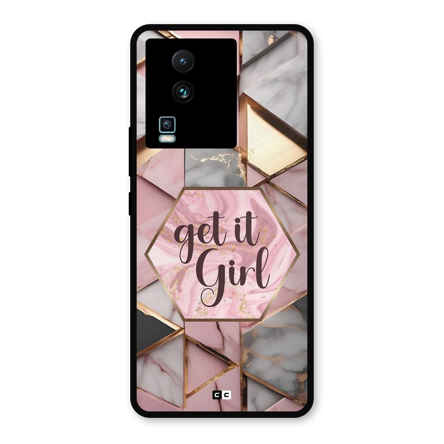 Diamond Girl Metal Back Case for iQOO Neo 7