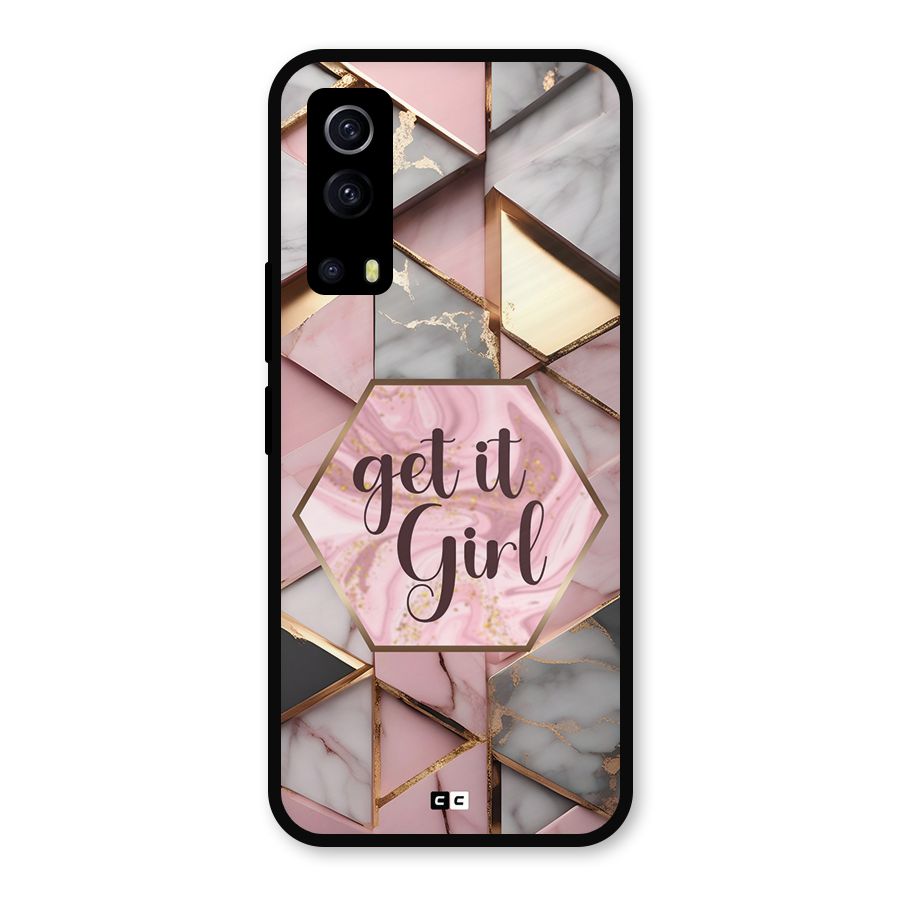 Diamond Girl Metal Back Case for iQOO Z3