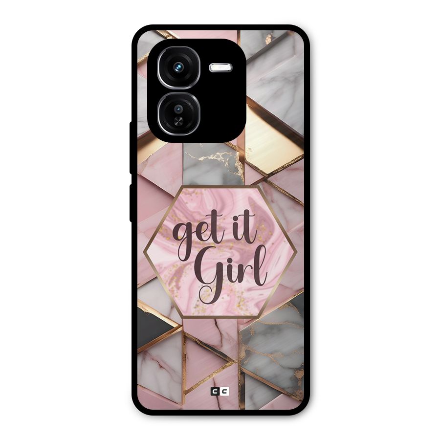 Diamond Girl Metal Back Case for iQOO Z9x