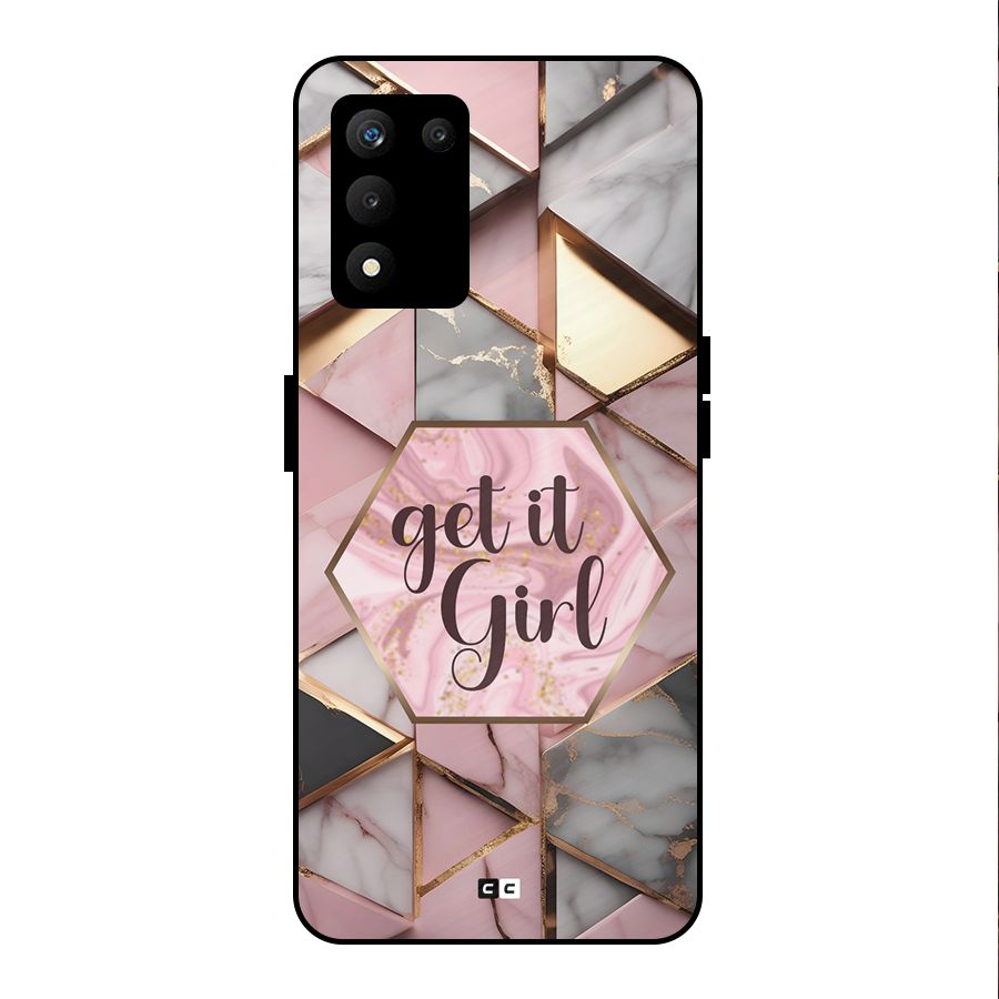 Diamond Girl Metal Back Case for realme 9 5G SE