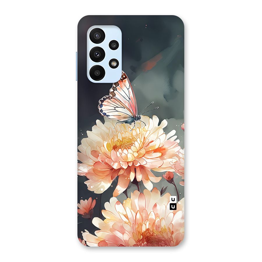 Digital Art Butterfly Flower Back Case for Galaxy A23