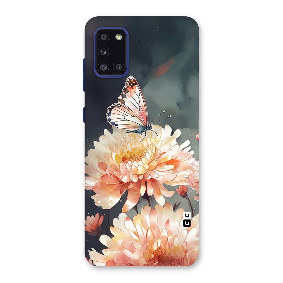 Digital Art Butterfly Flower Back Case for Galaxy A31