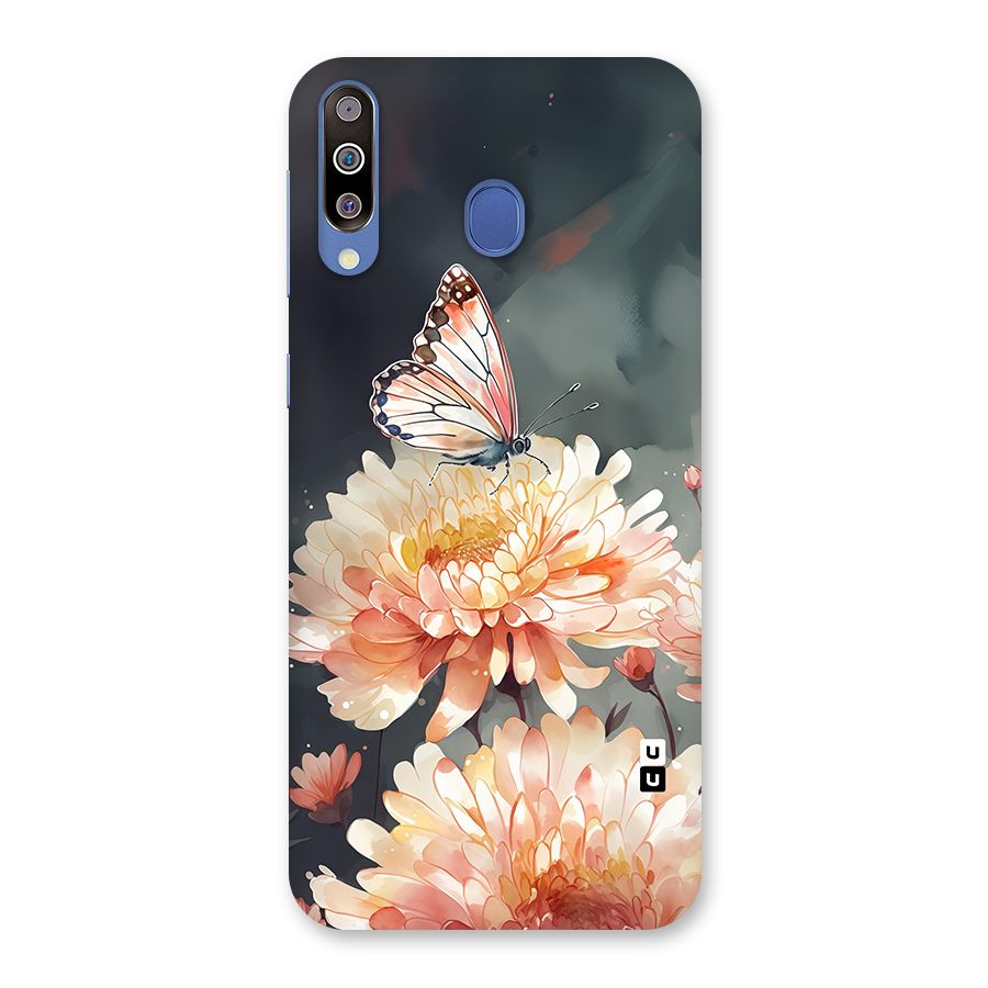 Digital Art Butterfly Flower Back Case for Galaxy M30