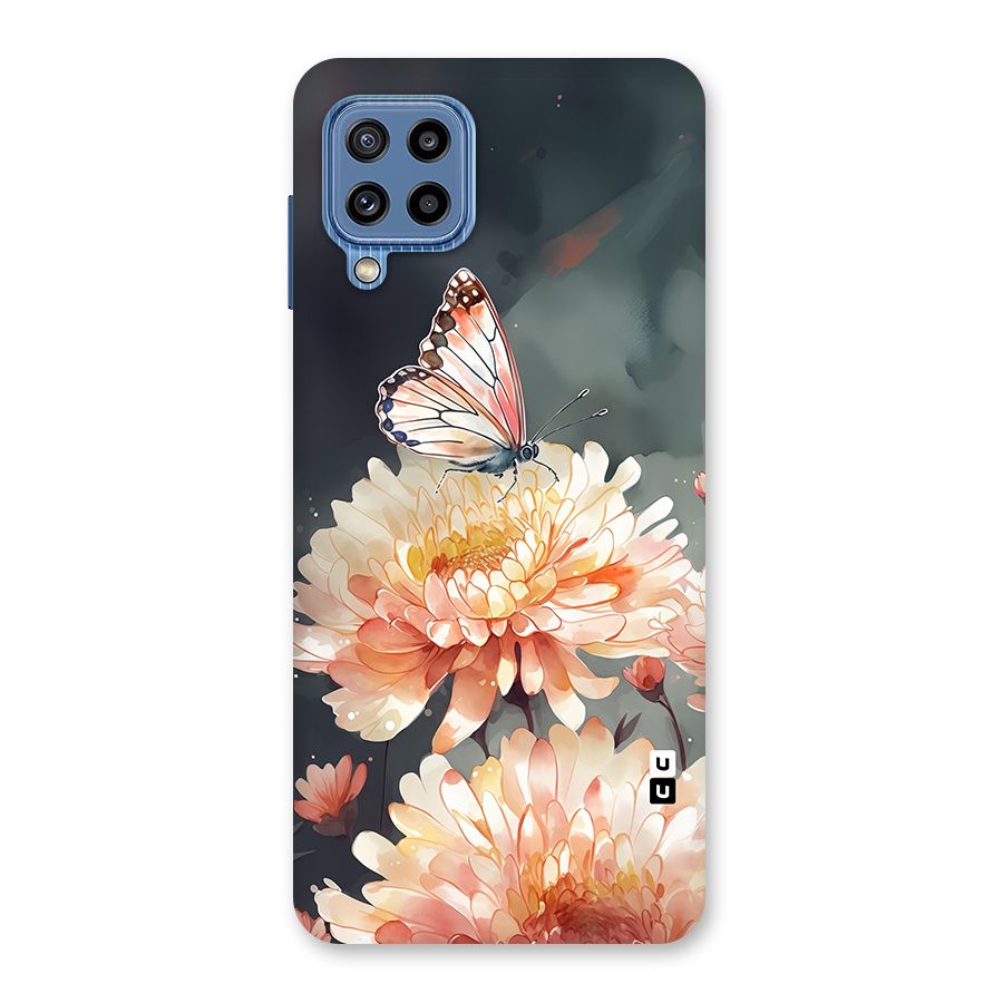 Digital Art Butterfly Flower Back Case for Galaxy M32