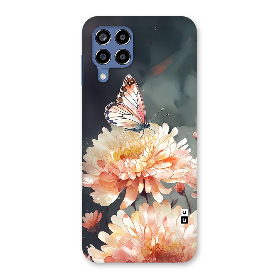 Digital Art Butterfly Flower Back Case for Galaxy M53 5G