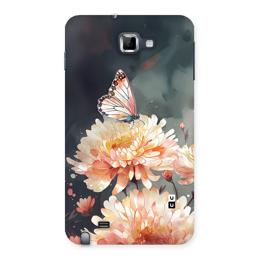 Digital Art Butterfly Flower Back Case for Galaxy Note