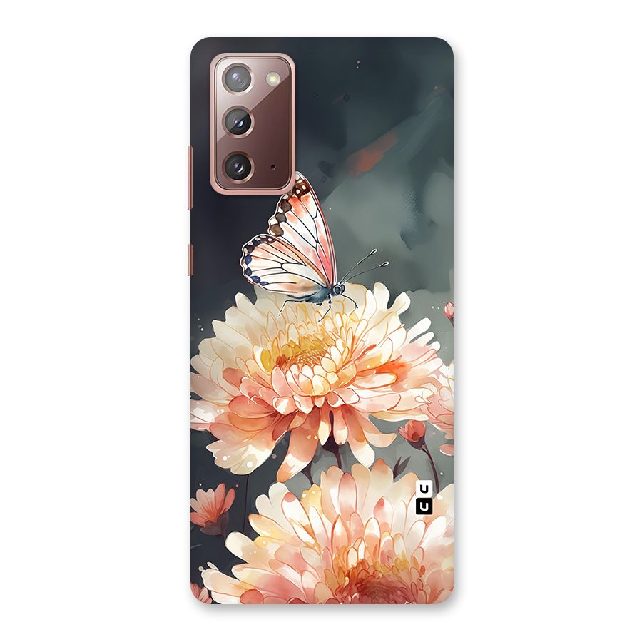 Digital Art Butterfly Flower Back Case for Galaxy Note 20