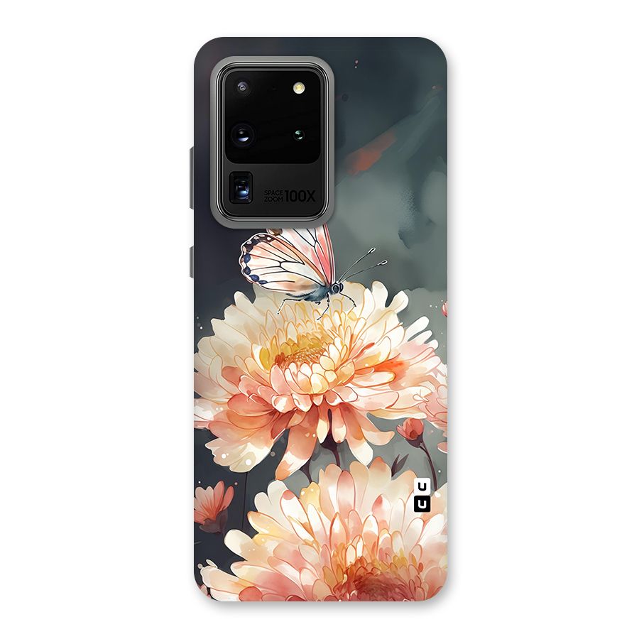 Digital Art Butterfly Flower Back Case for Galaxy S20 Ultra