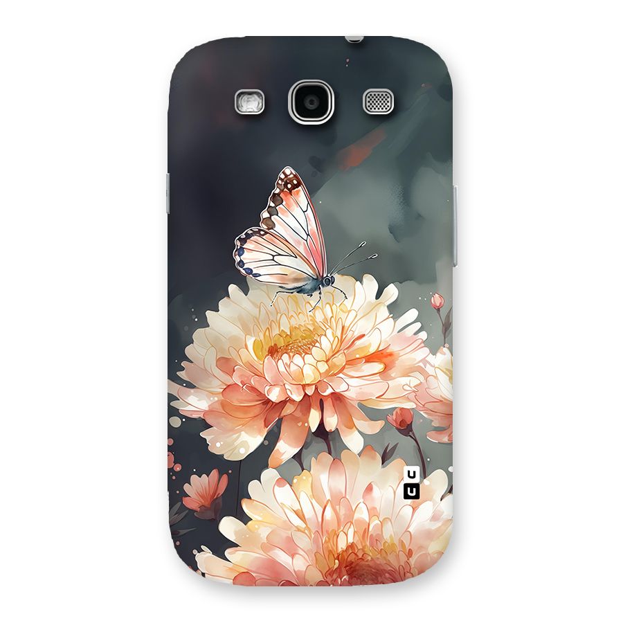 Digital Art Butterfly Flower Back Case for Galaxy S3