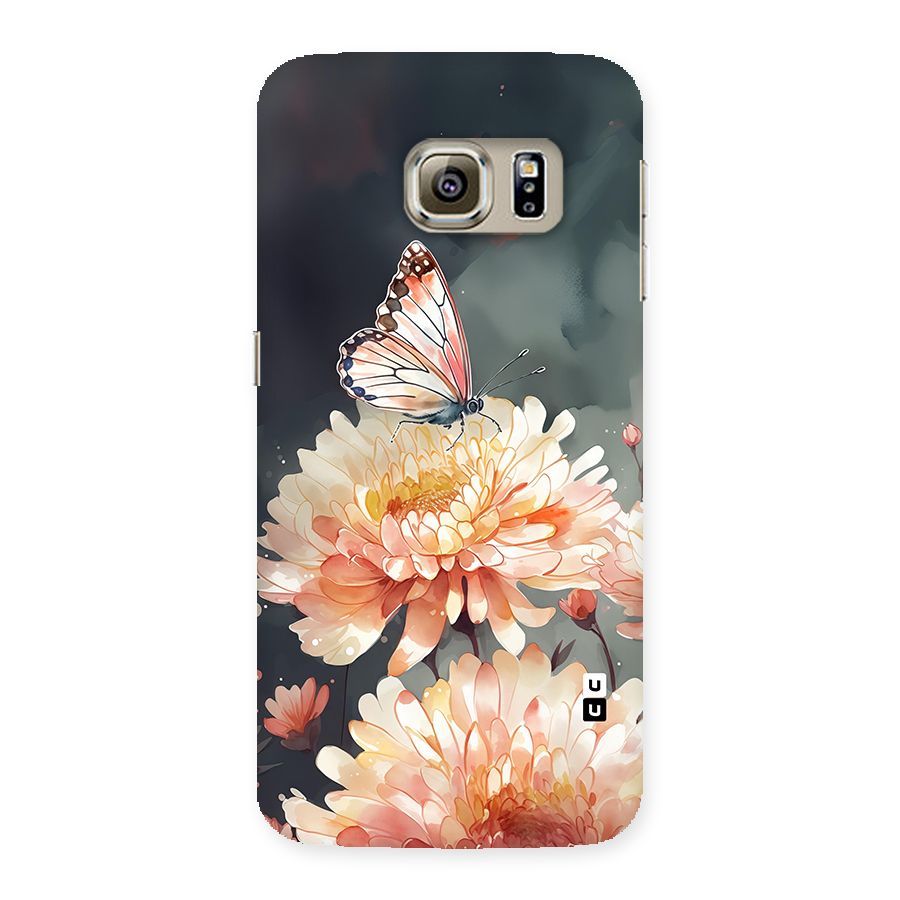 Digital Art Butterfly Flower Back Case for Galaxy S6 edge