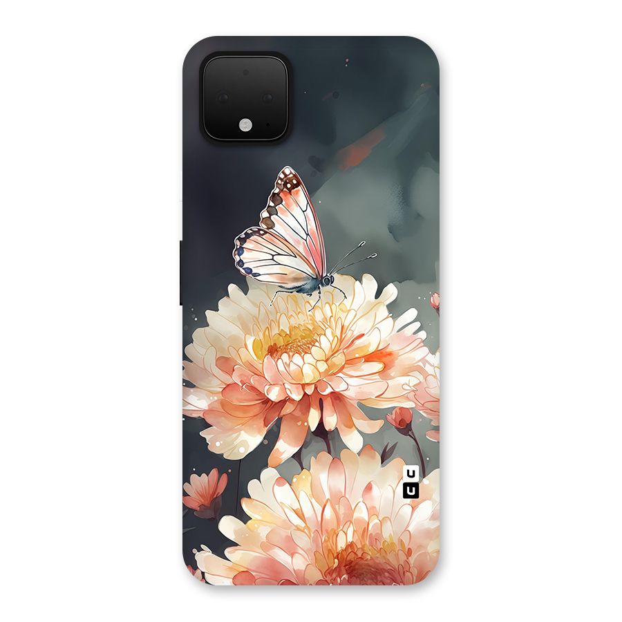 Digital Art Butterfly Flower Back Case for Google Pixel 4 XL
