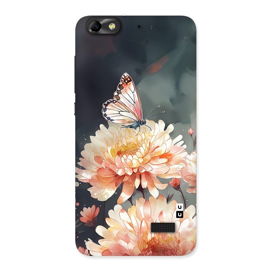 Digital Art Butterfly Flower Back Case for Honor 4C