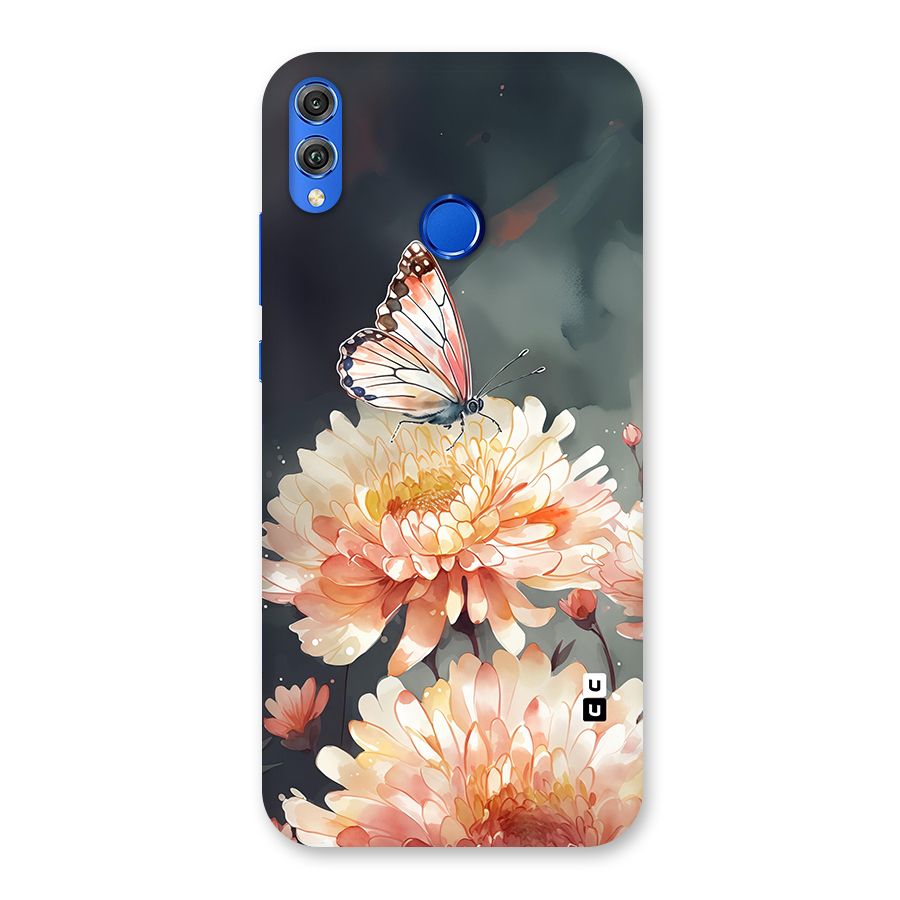 Digital Art Butterfly Flower Back Case for Honor 8X