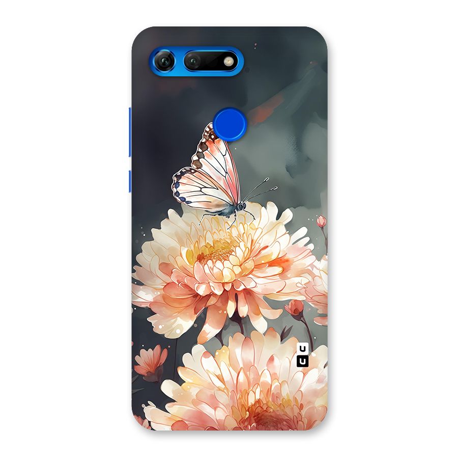 Digital Art Butterfly Flower Back Case for Honor View 20