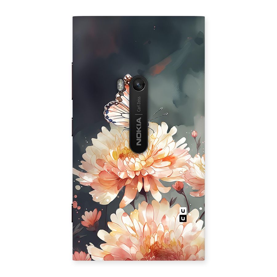 Digital Art Butterfly Flower Back Case for Lumia 920