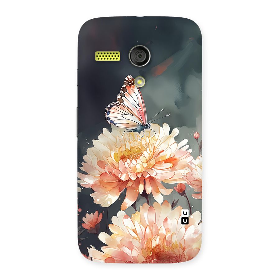 Digital Art Butterfly Flower Back Case for Moto G