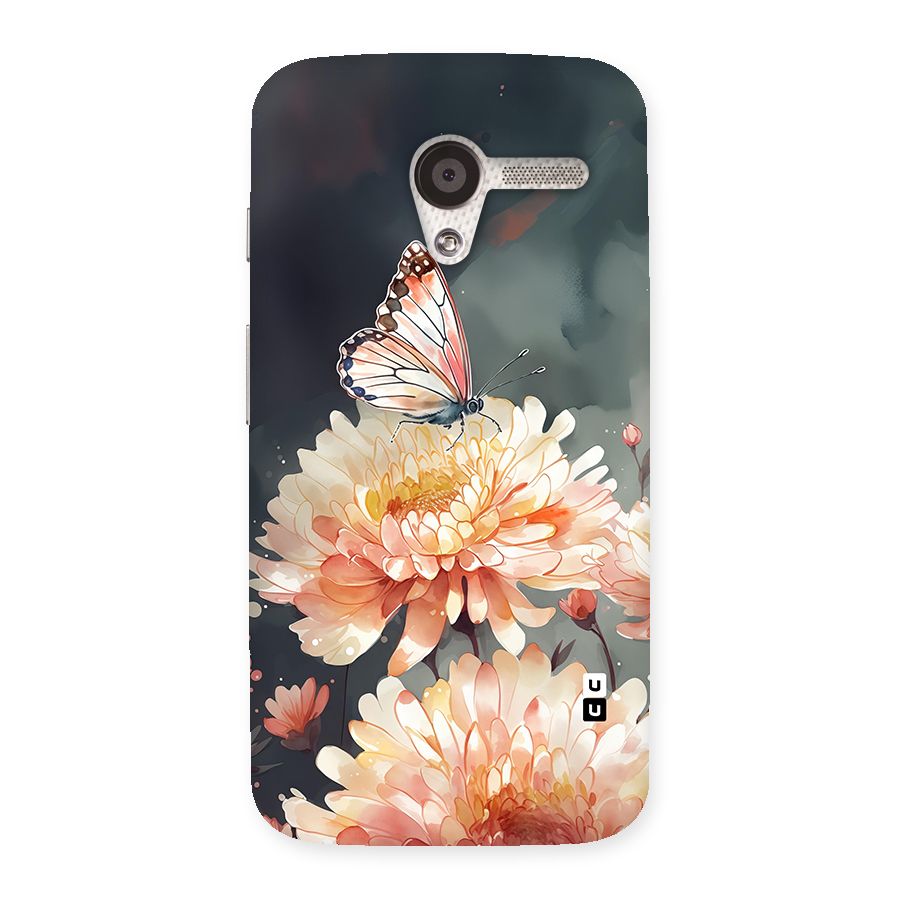 Digital Art Butterfly Flower Back Case for Moto X