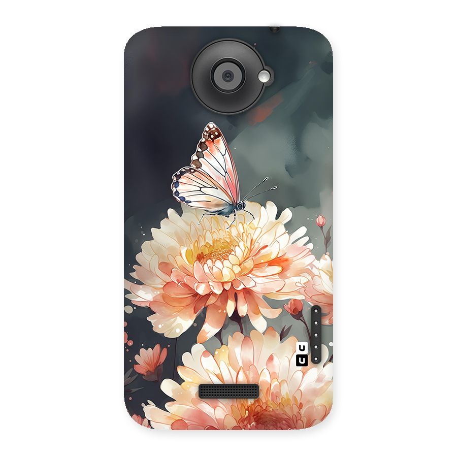 Digital Art Butterfly Flower Back Case for One X