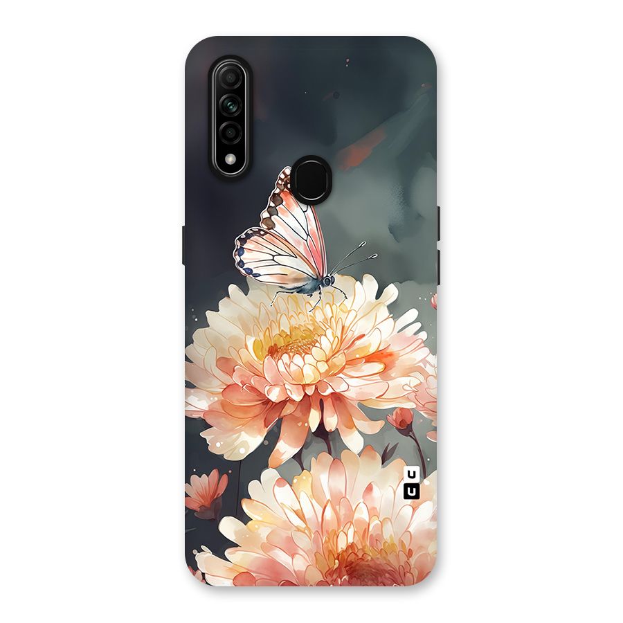 Digital Art Butterfly Flower Back Case for Oppo A31