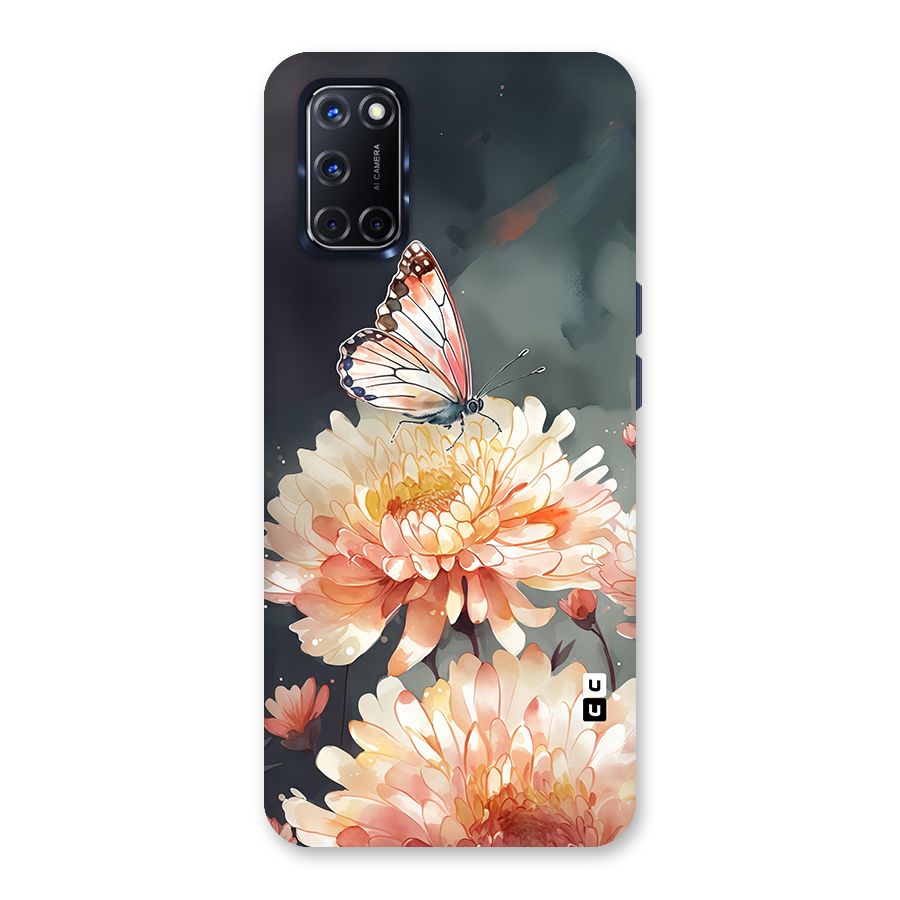 Digital Art Butterfly Flower Back Case for Oppo A52