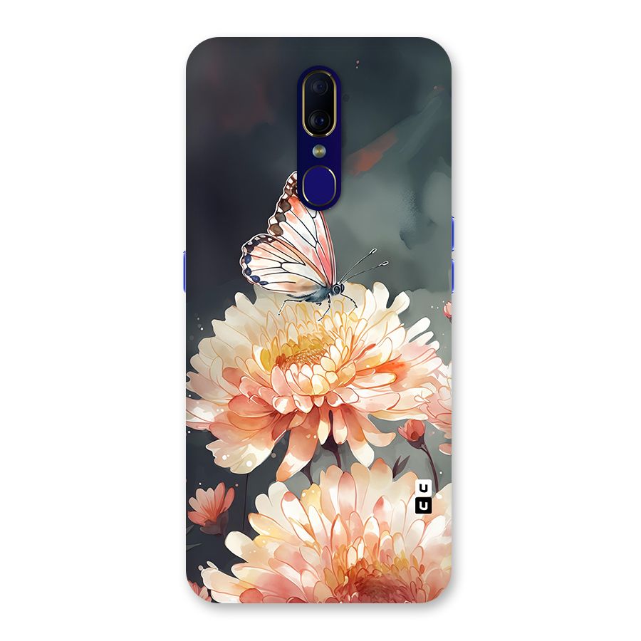 Digital Art Butterfly Flower Back Case for Oppo A9
