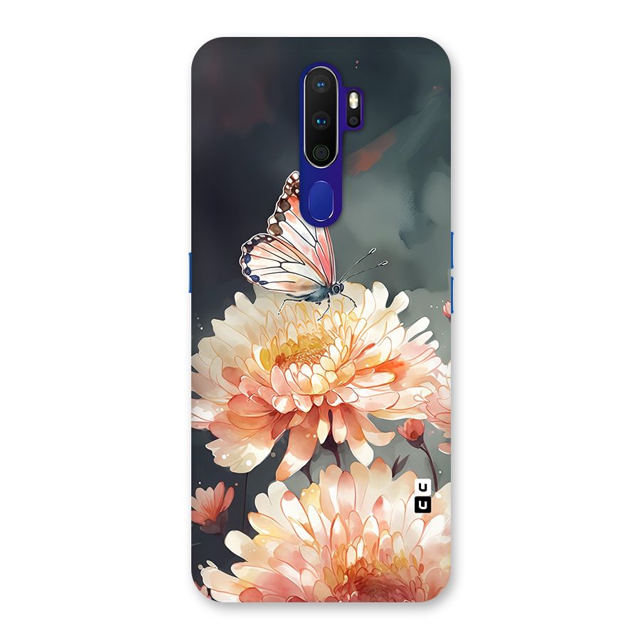 Digital Art Butterfly Flower Back Case for Oppo A9 (2020)