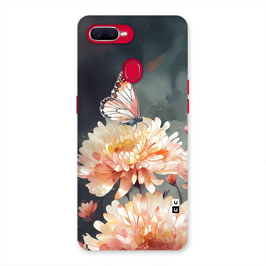 Digital Art Butterfly Flower Back Case for Oppo F9 Pro