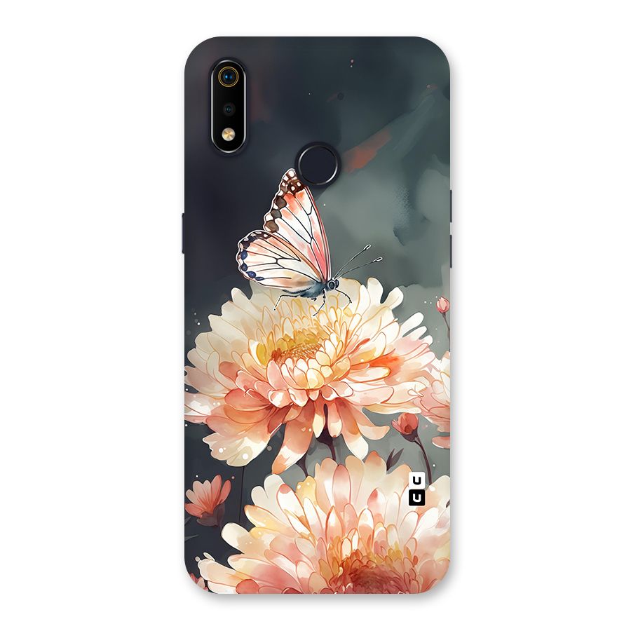 Digital Art Butterfly Flower Back Case for Realme 3i