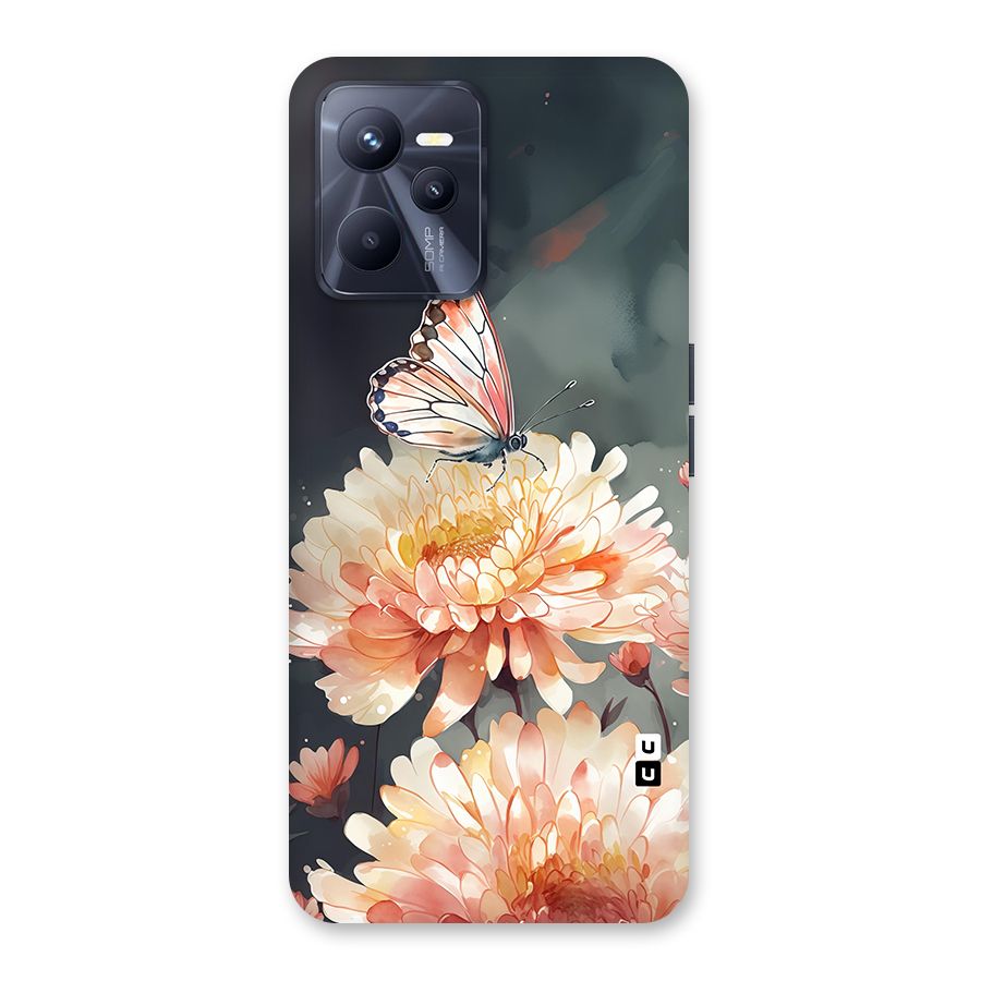 Digital Art Butterfly Flower Back Case for Realme C35