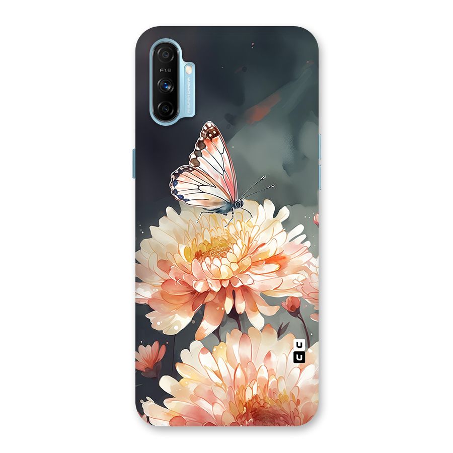 Digital Art Butterfly Flower Back Case for Realme Narzo 20A