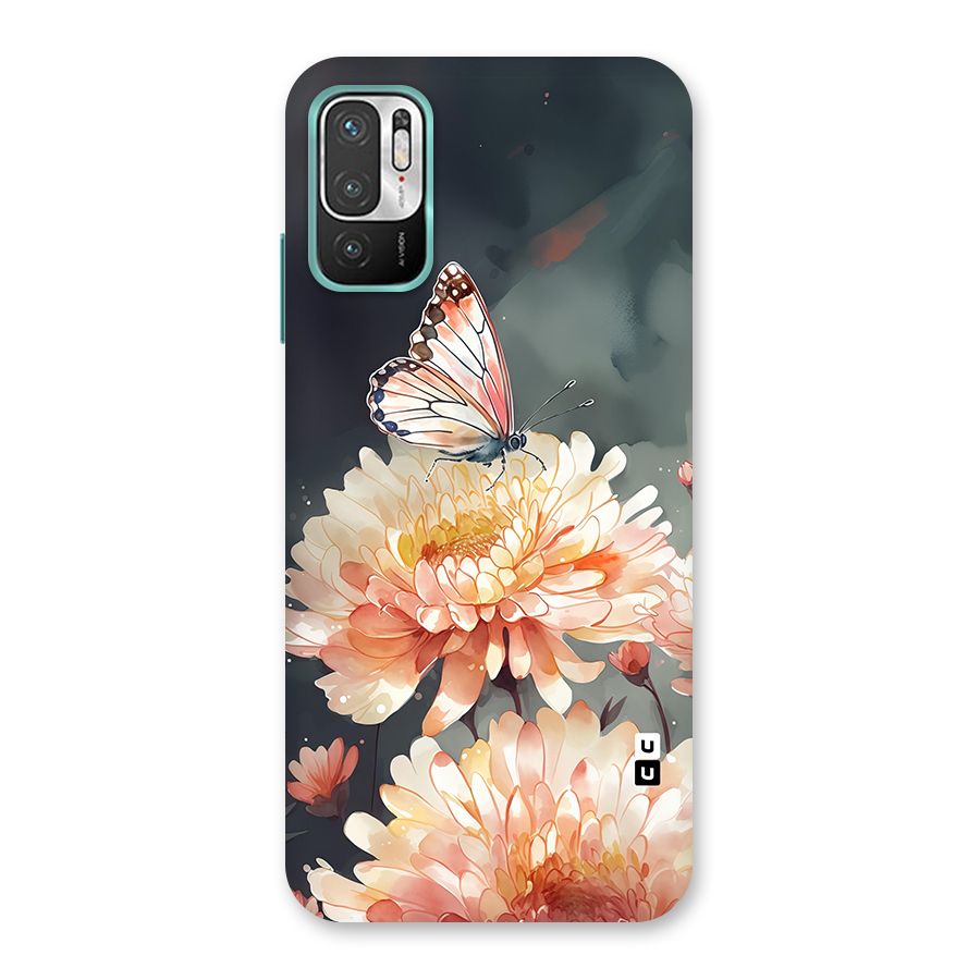Digital Art Butterfly Flower Back Case for Redmi Note 10T 5G