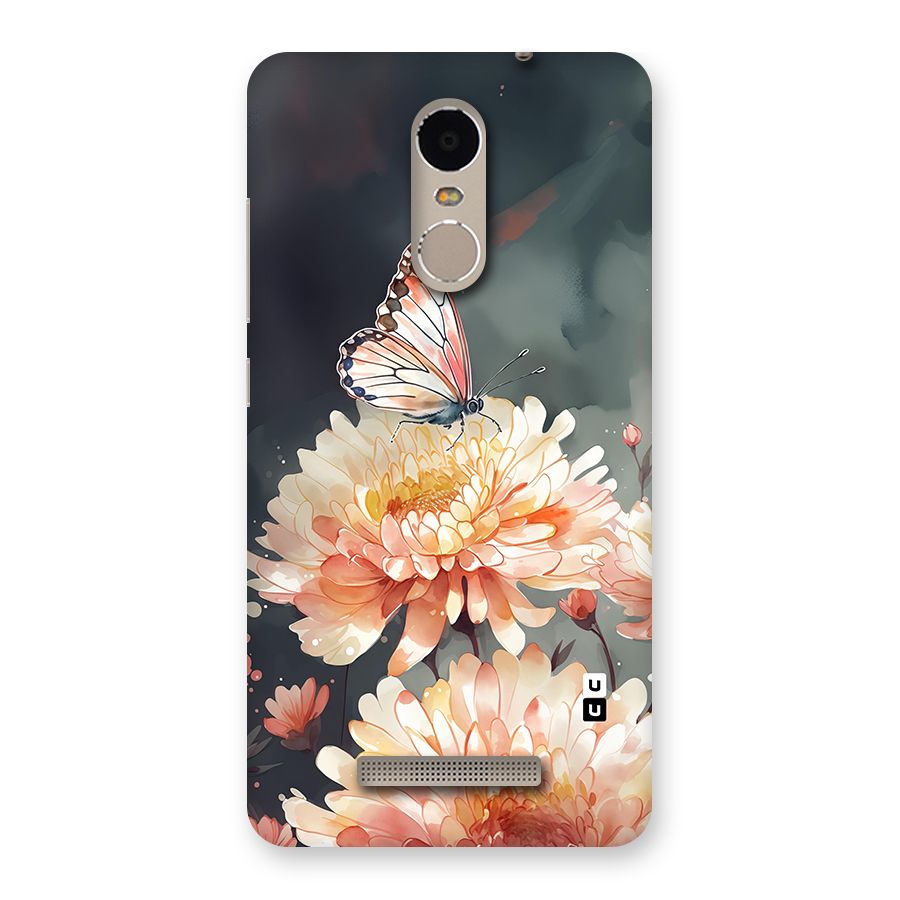 Digital Art Butterfly Flower Back Case for Redmi Note 3