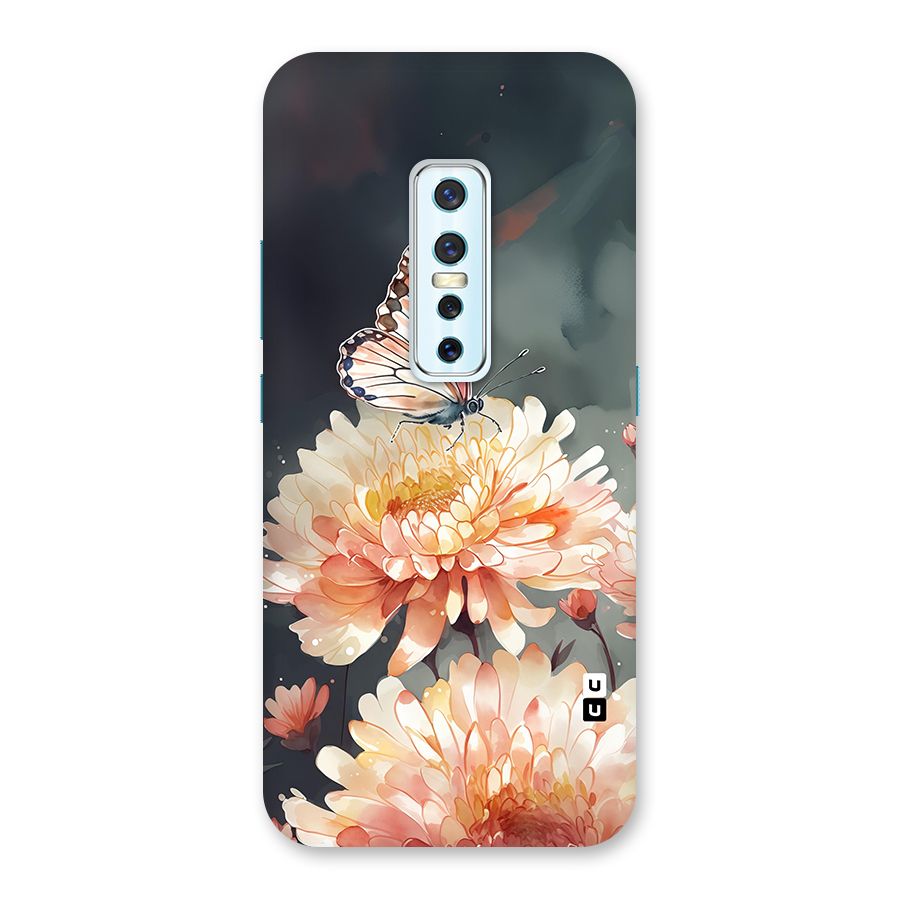 Digital Art Butterfly Flower Back Case for Vivo V17 Pro