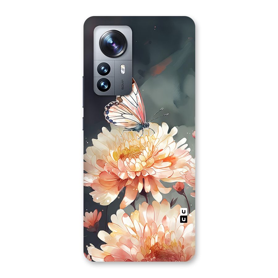 Digital Art Butterfly Flower Back Case for Xiaomi 12 Pro