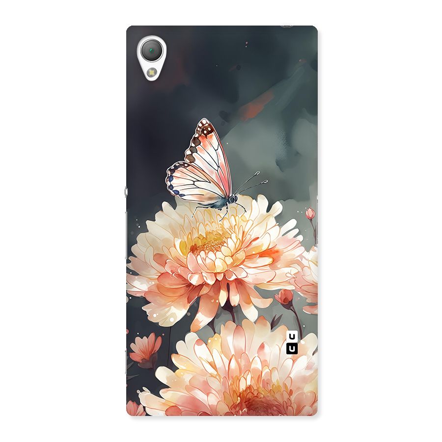 Digital Art Butterfly Flower Back Case for Xperia Z3