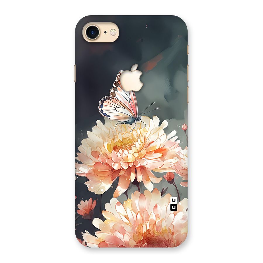 Digital Art Butterfly Flower Back Case for iPhone 7 Apple Cut