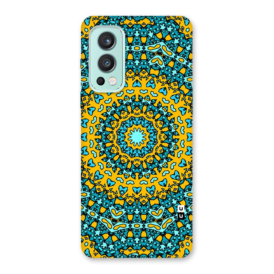 Digital Mandala Art Glass Back Case for OnePlus Nord 2 5G