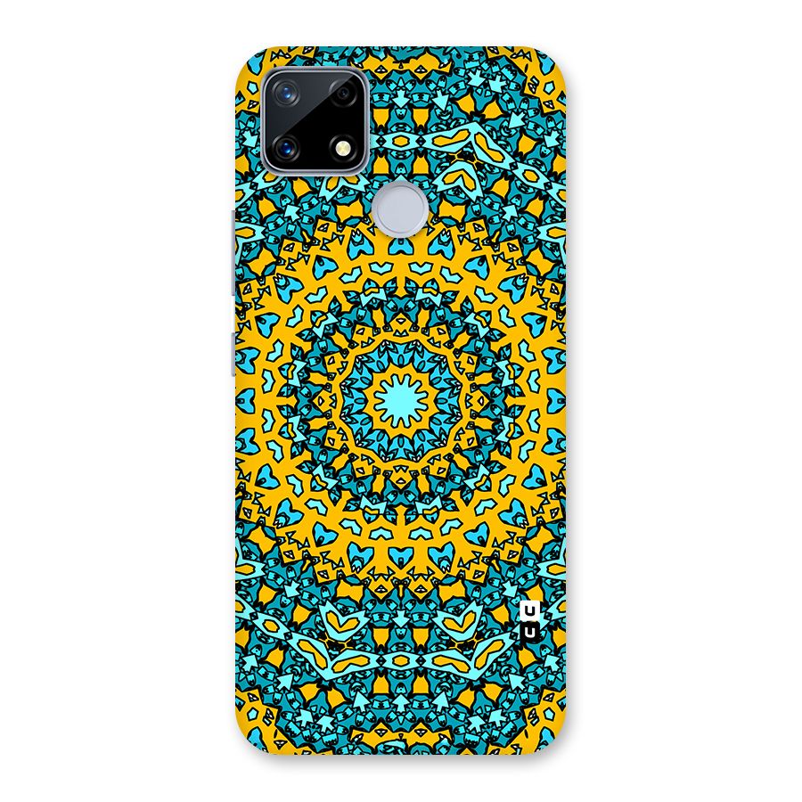 Digital Mandala Art Glass Back Case for Realme Narzo 20
