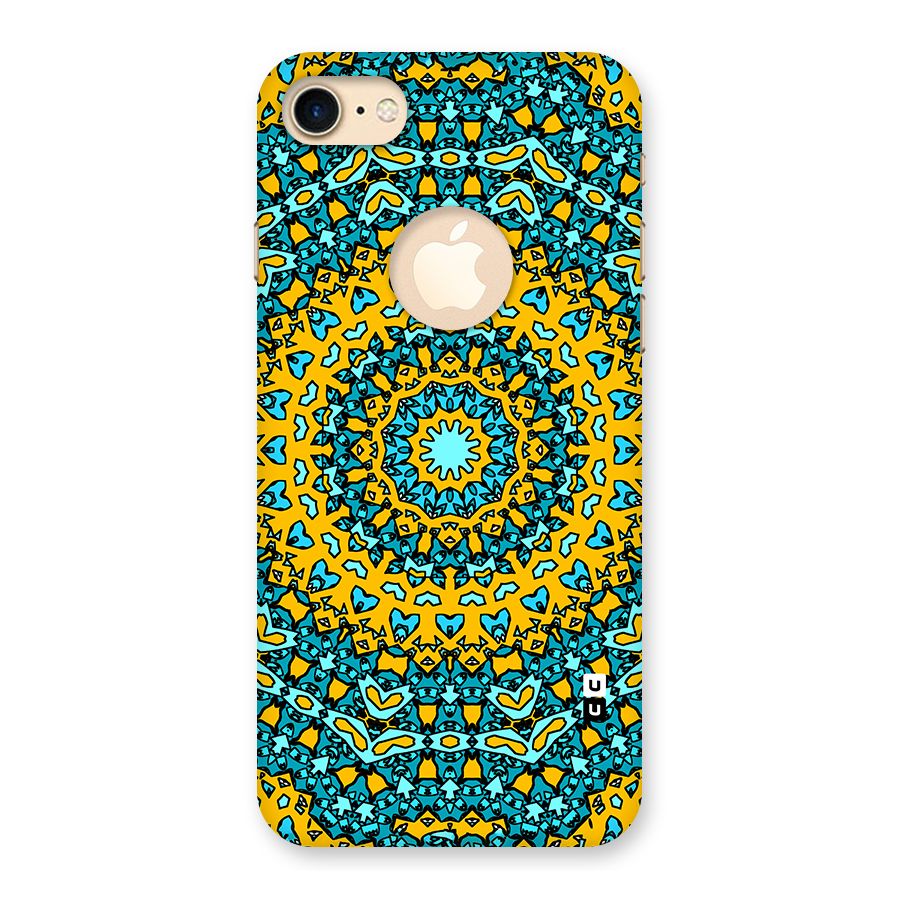 Digital Mandala Art Back Case for iPhone 7 Logo Cut