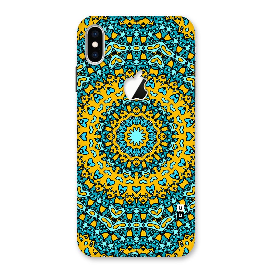 Digital Mandala Art Back Case for iPhone XS Max Apple Cut