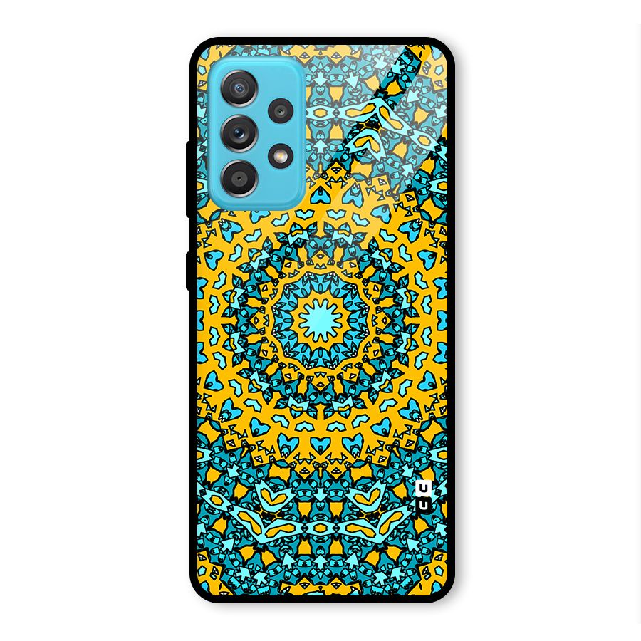 Digital Mandala Art Glass Back Case for Galaxy A52