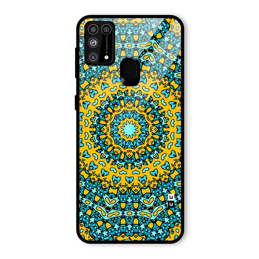 Digital Mandala Art Glass Back Case for Galaxy F41