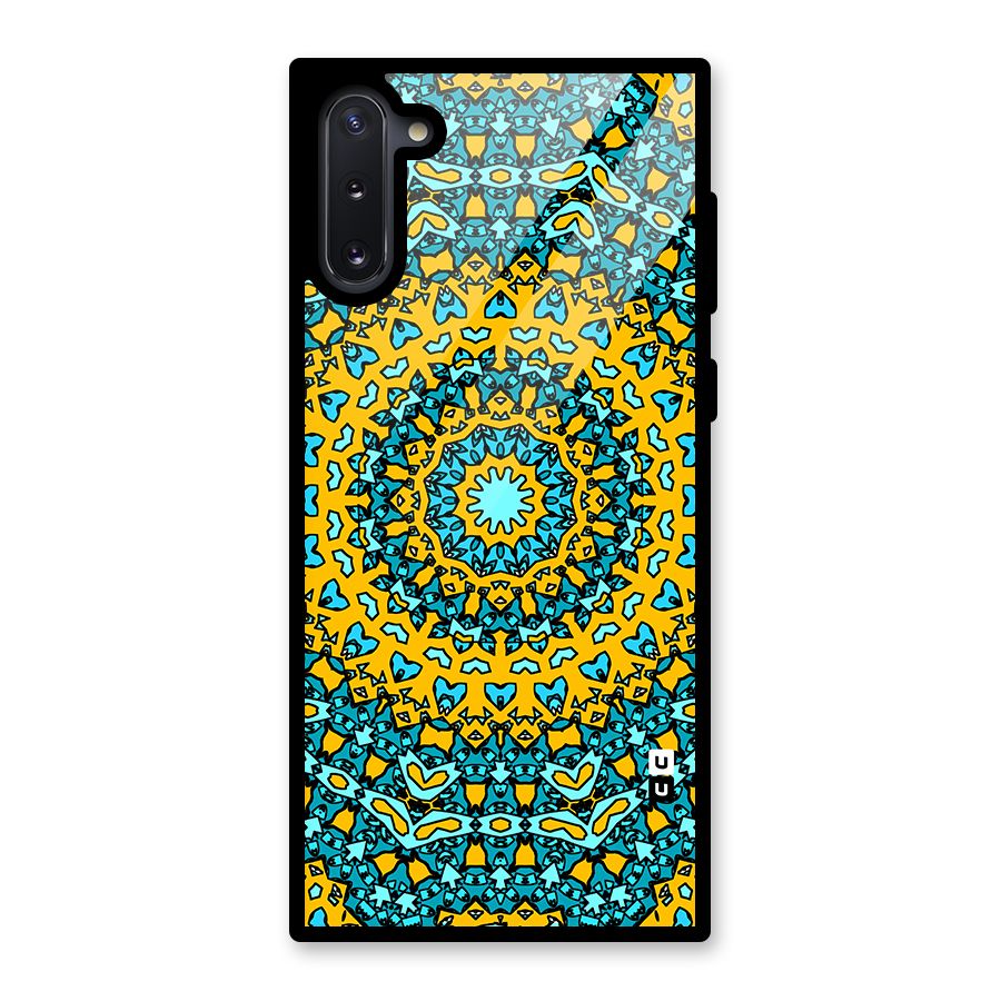 Digital Mandala Art Glass Back Case for Galaxy Note 10