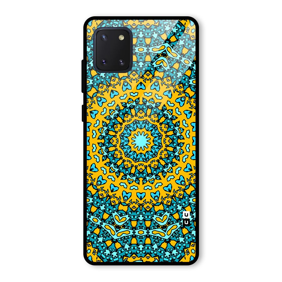 Digital Mandala Art Glass Back Case for Galaxy Note 10 Lite
